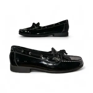 EUC CLARKS Black Patent Loafer -‎ 8 thumbnail 2