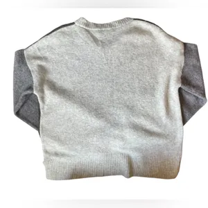 MADEWELL Olive Green/Gray/Beige Merino/Alpaca Wool Blend Crew Neck Sweater Small thumbnail 7