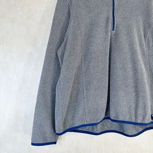L.L. Bean 1/4 Zip Pullover Fleece Gray Outdoor Hiking Light Jacket Size XL thumbnail 4
