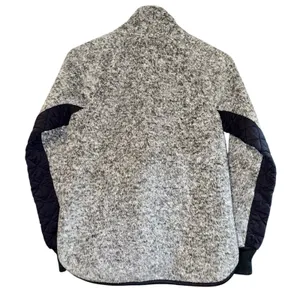 Abercrombie & Fitch Quilted Fleece Pullover Sweatshirt‎ Mock Neck XS Equestrian thumbnail 4