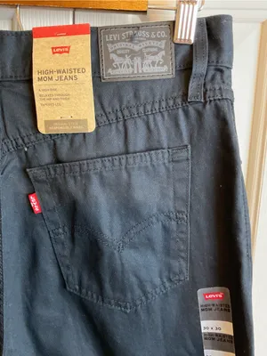 Levi’s High Waisted Mom Jeans Black‎ Size 30 thumbnail 8