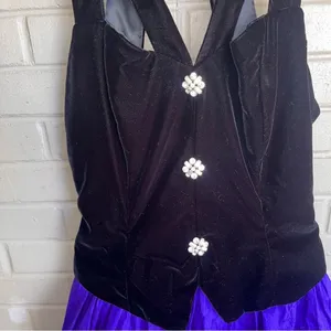 Vintage 80s Jessica McClintock 100% Silk with Black Velvet Bodice Ball Gown 10 thumbnail 6