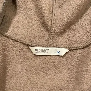 Old Navy Women’s Brown Fleece Zip Up Hoodie Jacket Size Medium Cozy Lightweight thumbnail 3