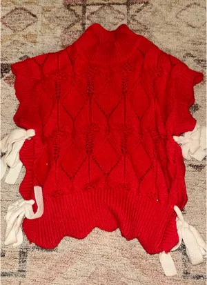 &merci Red turtleneck sweater shirt thumbnail 1