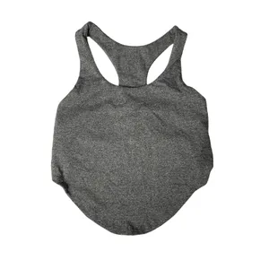 FIVE XS Gray Racerback Crop Tank Activewear Gym Yoga Fitness Top thumbnail 2
