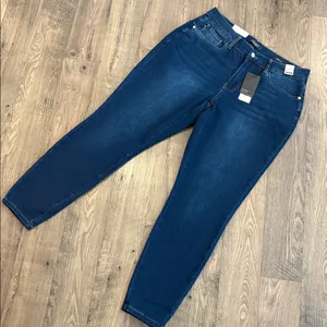 Judy Blue Haven Mid-Rise Thermal Skinny Dark Wash Jeans thumbnail 2