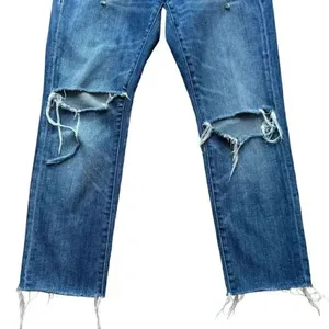 Madewell slim boyjean denim distressed jeans High rise, ripped SZ 26 # 1833 thumbnail 3