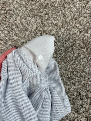 White and Gray Lululemon Wunder Under Leggings thumbnail 3