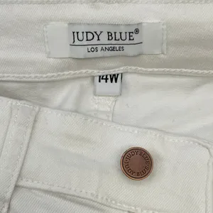 Judy Blue Skinny Fit Capri Jeans Women 14W White Stretch Coastal Preppy Minimal‎ thumbnail 6
