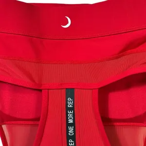 Zyia Active High Neck Mesh Racerback Sports Bra Red One More Rep Size M thumbnail 6