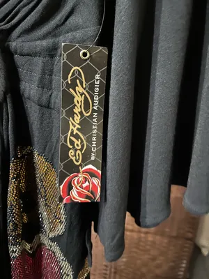 Ed Hardy by Christian Audigier Embellished Tunic Top / Dress – Black – Small thumbnail 7