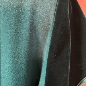1980s Hunter Green Vintage Velvet Long Maxi Modest Dress Med/Large Woman’s 8-14 thumbnail 5