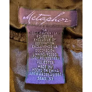 Metaphor Womens Dress Size 14 Brown Formal Cocktail Sleeveless Vintage thumbnail 3