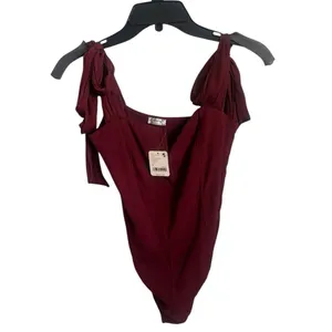 Free People x Intimately FP Lola Bodysuit In Precious Wine NWT S thumbnail 2