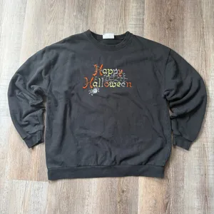 Vintage Endless Designs Happy Halloween Embroidered Crewneck Sweatshirt thumbnail 2
