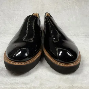 Naturalizer Effie Black Patent Leather Platform Loafers Womens 11W Wide EFFIE thumbnail 2