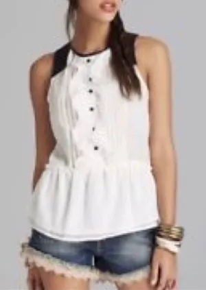 New‎ Free People Peplum Top thumbnail 1