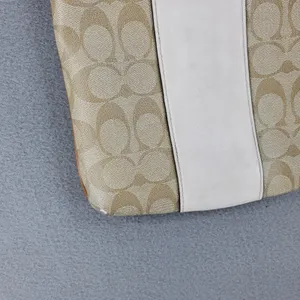 Coach North South Rowan File Bag‎ Women Khaki White Signature Canvas Crossbody thumbnail 3
