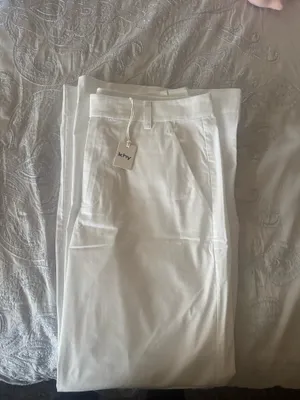 KHY by Kylie Jenner low rise Poplin white pants thumbnail 5