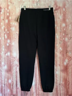 Calvin Klein Reconsidered Comfort Sleepwear Lounge Jogger Black Pants Size XS thumbnail 8
