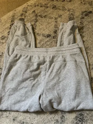 aerie Light Gray Fleece Joggers thumbnail 6