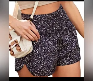 Free People FP Movement Printed The Way Home Shorts Fully Lined XL Cheetah thumbnail 2