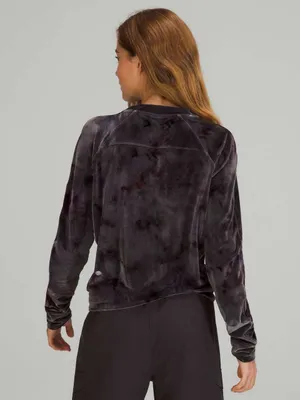 Lululemon Velour Warm Down Crew Interstellar Dark Grey Multi Small thumbnail 3