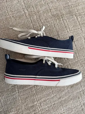 Sperry Topsider navy canvas tennis shoes sz 6.5 thumbnail 6