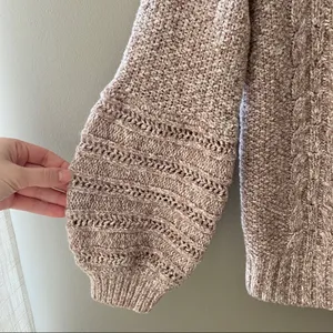 Anthropologie Sleeping On Snow By Off Shoulder Sweater Pink Sz Small thumbnail 4