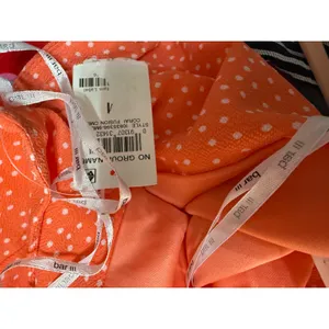 Bar III Orange Polka Dot O Ring Cutout‎ Dress Sundress NWT Size Medium thumbnail 7