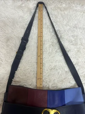 TORY BURCH Gemini Link Striped Multi Belted Hobo Cross Body Bag thumbnail 7