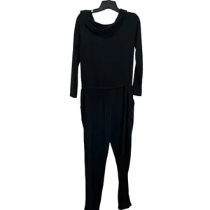 Fabletics‎ "Tess" Black Off The Shoulder Lounge Causal Jumpsuit Sz XS thumbnail 3