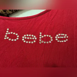 Y2k Bebe Deep Red One Shoulder Maxi Dress (Xs/S) thumbnail 3