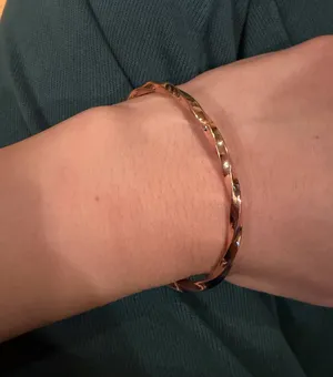 Gorjana Rose Gold Twist Bracelet thumbnail 1