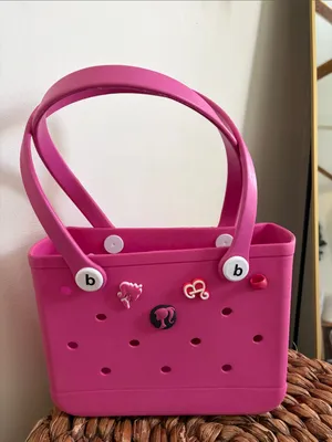 Pink Mini Bogg Bag with Barbie Charms thumbnail 2
