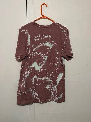 Bella Canvas Mauve and White Tie-Dye Kids Tee with Leopard Turkey Graphic thumbnail 4