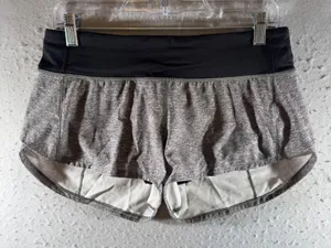 1680 | Lululemon‎ Speed Up Running Workout Shorts Heathered Gray Women 6 thumbnail 1