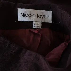 Chocolate Brown Vintage Wool Midi High Waisted Skirt thumbnail 6
