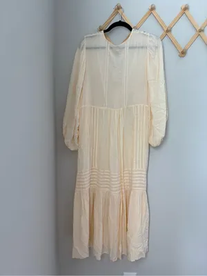 Young Fabulous & Broke Boho Cream Midi Dress size Medium thumbnail 8