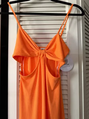Princess Polly orange maxi dress thumbnail 2