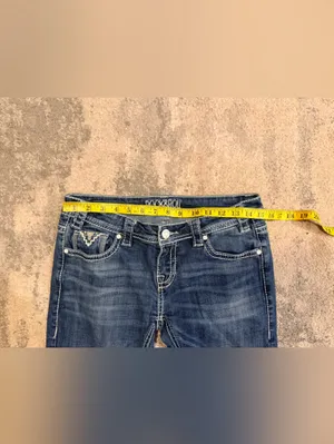 Women's Rock&Roll Low Rise Blue Bootcut Jeans thumbnail 6