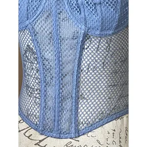 Urban Outfitters Corset Top Blue Small thumbnail 7