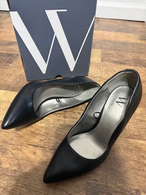 Worthington Black Pointed-Toe Stiletto Pumps Wor Zito 7.5 thumbnail 3