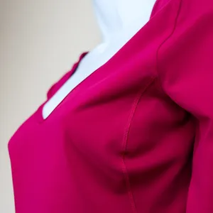Lululemon Align V-Neck‎ Cropped Long Sleeve Top Magenta Purple Women 2 Gym Yoga thumbnail 12