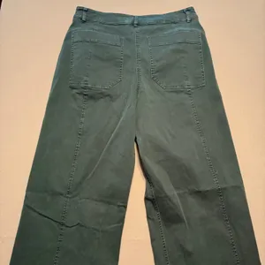 Maeve Anthropologie Wide Leg Pants Green Seam Detail Women 28T thumbnail 13
