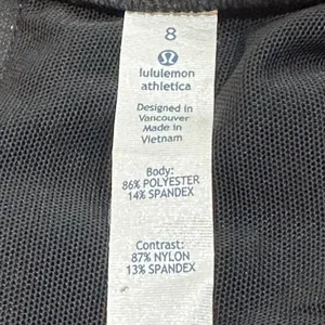 Lululemon Departure Pedal Camo Embossed Long Sleeve Sweater Black Top Size‎ 8 thumbnail 5