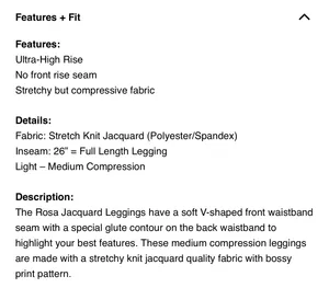 Buffbunny Rosa Jacquard Legging thumbnail 8