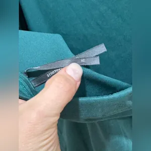 Anthropologie maxi dress The Gabbie Strapless Ruched Tube midi Celandine teal thumbnail 9