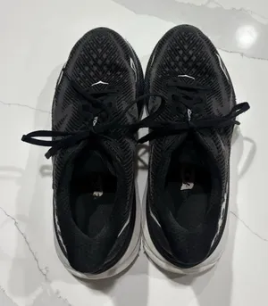 Hoka Clifton 9 Black and White Running Shoes thumbnail 1