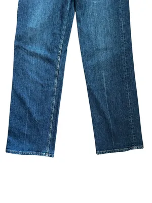 Reformation Wilder High Rise Wide Leg Cropped Jeans Blue Size 27 thumbnail 4
